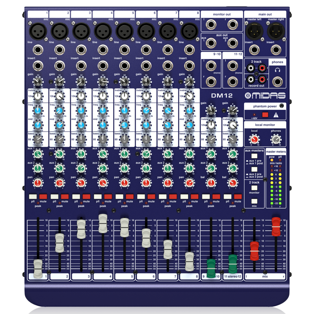 Midas DM12 12 Kanal Analog Mikser